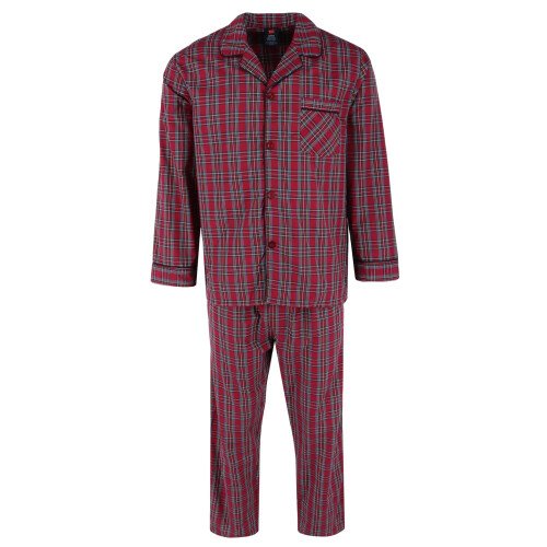 Hanes Men's Broadcloth Long Sleeve Pyjama Set