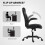 Faux Leather Office Chair - Black, Flip-Up Arms 7