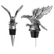 2-in-1 Set, 1x Wine Pourer / Liquor Pourer, Metal Wine Stopper/Bottle Stopper with Silicone Seal, Reusable Wine Keeper