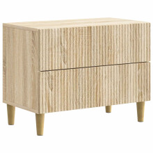 vidaXL Bedside Cabinet Sonoma Oak 62 x 34.5 x 48 cm Engineered Wood