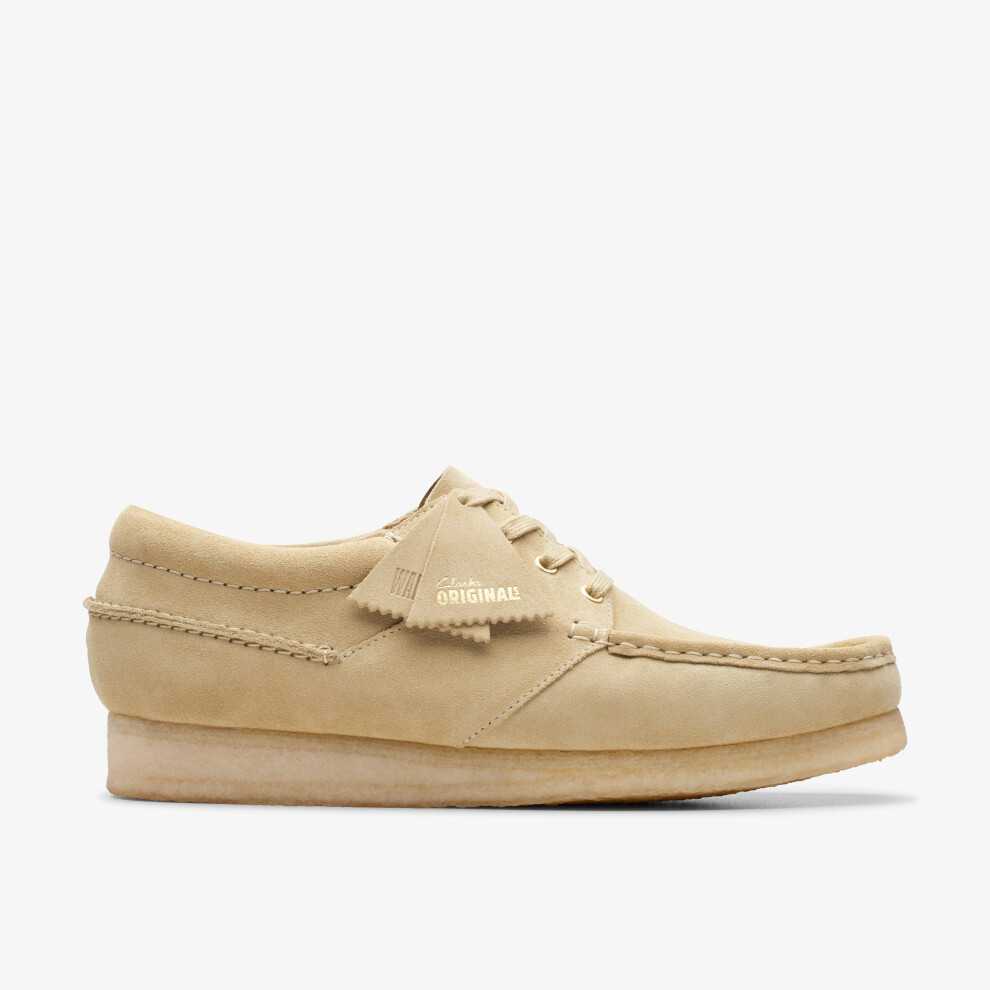 Clarks (Standard, 7 (Adults')) Wallabee Boat Maple Suede