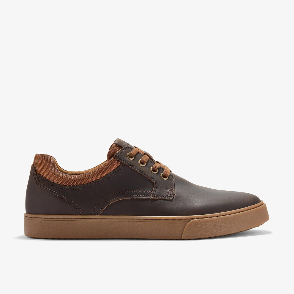 Clarks (Standard, 9 (Adults')) Lockton Tie Tan Oily Lea