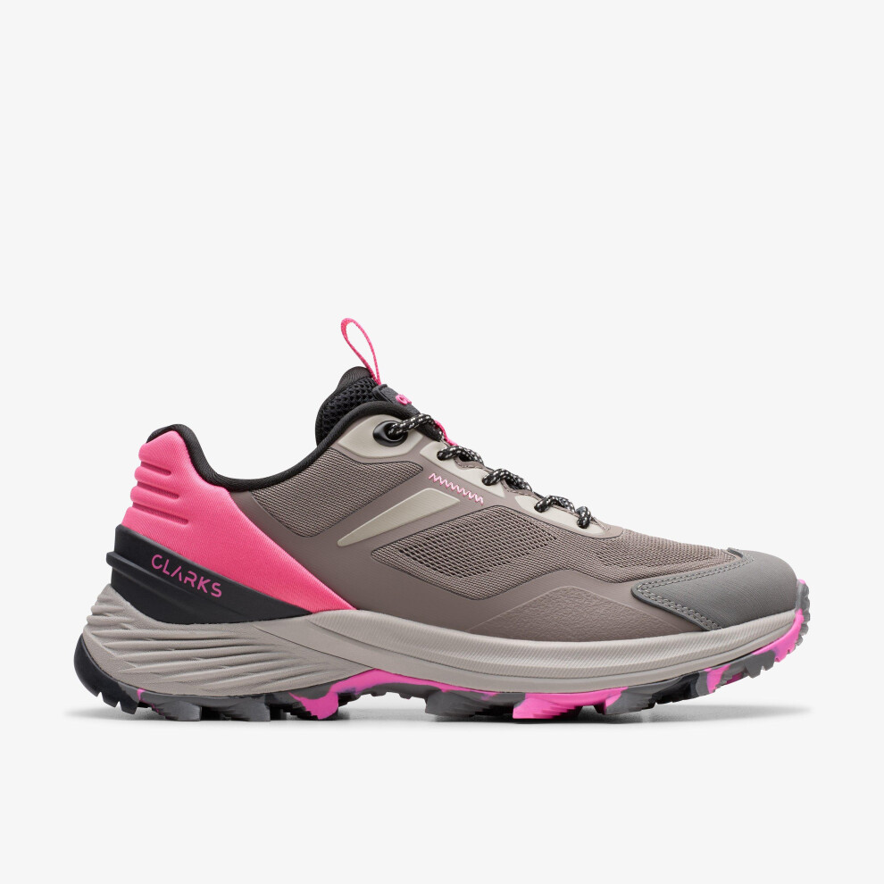 Clarks (Standard, 4 (Adults')) Laila Trail Grey Combi