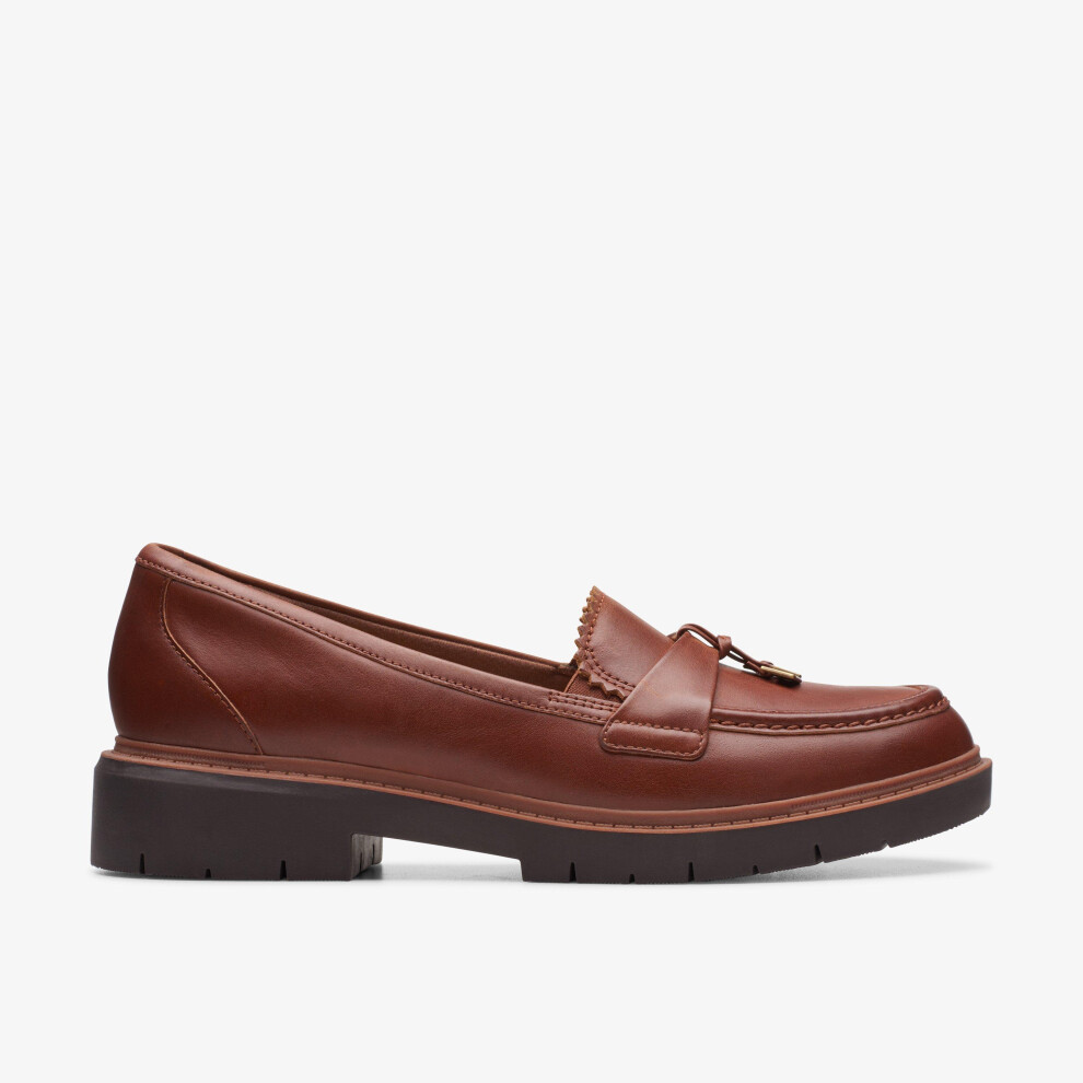 Clarks (Standard, 4.5 (Adults')) Westlynn Bella Tan Leather