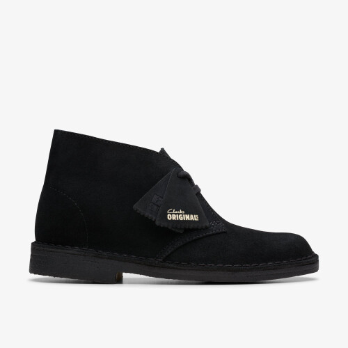 Clarks Desert Boot. Black Sde