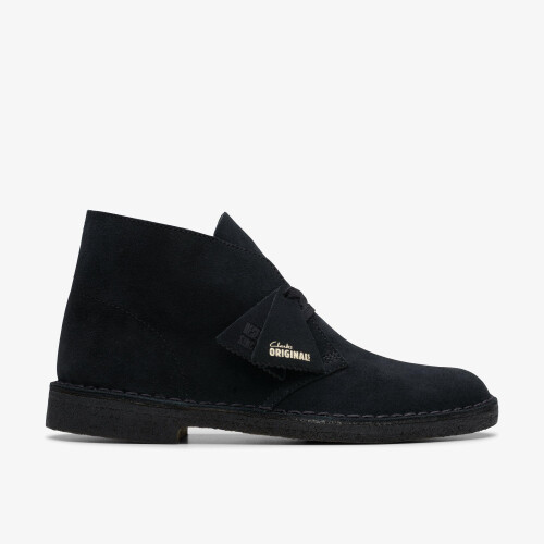 Clarks (Standard, 7 (Adults')) Desert Boot Black Sde