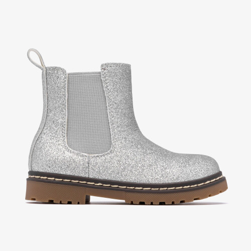 Clarks (Wide, 5 (Children's)) AdelaideFly T. Silver Metallic