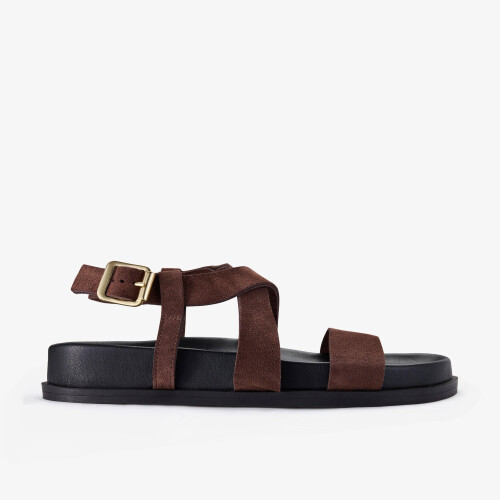 Clarks (Standard, 4 (Adults')) Zarlea Strap Brown Sde