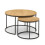 Bellini Round Nesting Coffee Table - Oak 2