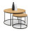 Bellini Round Nesting Coffee Table - Oak 3