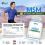 MSM with Vitamin C and Selenium 180 Capsules Methylsulfonylmethane 3