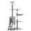 PawHut 134cm Grey Cat Tower with Condo & Scratching Posts 1