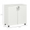 Two-Tier Locking Office Storage Cabinet - White 3