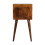Chestnut Wood Bedside Table, 2 Drawers, 30*30*57cm 3