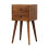 Chestnut Wood Bedside Table, 2 Drawers, 30*30*57cm 9