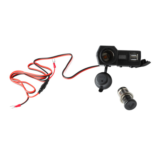 Motorrad USB Charger双口 Voltmeter Schnellladung