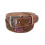 CTM Women's Floral Embossed Western Belt 5