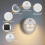 Motion Sensor LED Night Light with 4 Expression Dimmable Hallway Light Rechargeable LED with Timer 1PCS 5