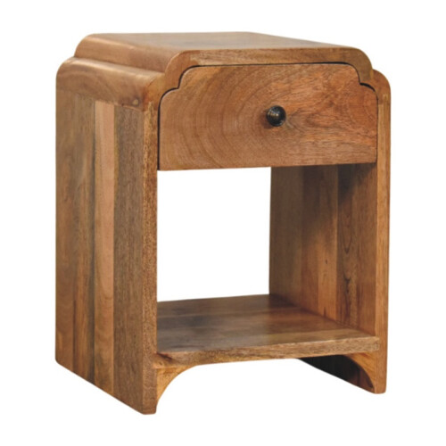 Brown Solid Wood Nightstand – 30*30*40cm 1