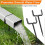 Downspout Bracket,Heavy Duty Size-Adjustable Storm-Proof Downpipe Bracket,Easy Install,for Lawn,Yard & Industrial Use 4