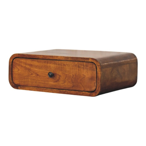 Dark Brown Walnut Nightstand, 32*45*15cm 2