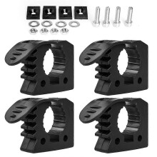 4 Pcs Quick Release Rubber Clamp Fist Mount Clamps Mounting Kit 1-1/5inch to 1-1/2inch Diameter Tool Handles for Trucks
