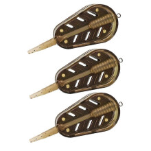 3-Piece Quick Release Carp Fishing Feeder Set - 40G Bait Cage with Explosion Hooks, Easy Bait Holder for Anglers