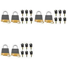 6Set 246-2641 Padlock with 18Pcs 5P8500 Iginition Keys for Caterpillar Cat 20103300 2849039 7X7700 1428828