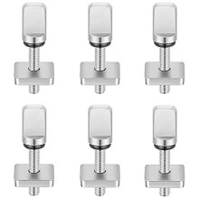 6 PCS Surfboard Fin Screws, No Tool Stainless Steel Thumb Fin Screw for SUP Surf Longboard Paddleboard