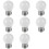 8X E27 LED Light White Bulb Plastic Bulb (0.5W Power, White) 1