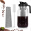 Cold Brew Coffee Maker Pitcher,64oz Iced Coffee Tea Pitcher for Fridge with Filter, Cold Brew Maker with Pour Spout Lid 3