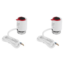 2X 230V Normally Closed NC M30x1.5mm Electric Thermal Actuator for Underfloor Heating TRV Thermostatic Radiator Valve