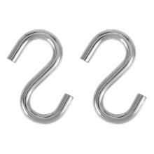 2-pack Heavy-Duty S Shaped Hooks Hammock S Hooks Utility Hooks, 3-Inch Long