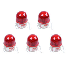 5X AC 220V 15W Red Light Industrial Signal Tower Flash Warning Lamp