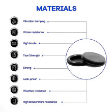 340Pcs 7 Sizes Rubber Grommet Assortment Kit, Firewall Hole Plug Set Electrical Wire Gasket Solid Hole Plugs Set