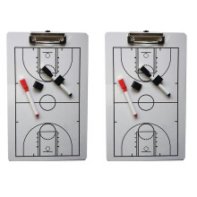 2X Coach Board Dry Erase Coaching Board Double Sided Design Strategy Board Whiteboard for Basketball