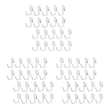 72Pcs Pegboard Hooks J Shape Pegboard Hook Peg Board Tool Organizer Accessories, White