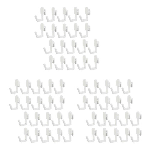 72Pcs Pegboard Hooks J Shape Pegboard Hook Peg Board Tool Organizer Accessories, White