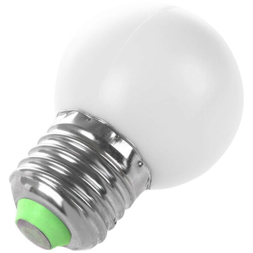 8X E27 LED Light White Bulb Plastic Bulb (0.5W Power, White) 1