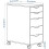 IKEA ALEX Drawer Unit on Castors 36x76 cm 4