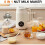 Nut Milk Maker Machine,40oz Soy Milk Maker with Self-Cleaning, Delay Start,Keep Warm,for Juice,Smoothie,Eu Plug 5