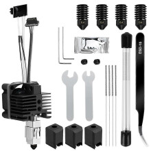 Hotend Kit for Bambu Lab P1P/P1S, 3D Printer Full Assembly Hot End with Fan, P1S Hardened Steel 0.4mm Nozzle High Speed