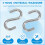 2-pack Heavy-Duty S Shaped Hooks Hammock S Hooks Utility Hooks, 3-Inch Long 2