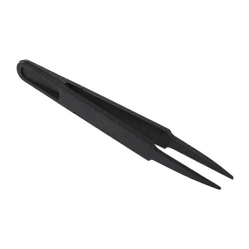 10X Black Plastic Anti-Static Tweezers Repair Tool 1