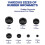 340Pcs 7 Sizes Rubber Grommet Assortment Kit, Firewall Hole Plug Set Electrical Wire Gasket Solid Hole Plugs Set 2