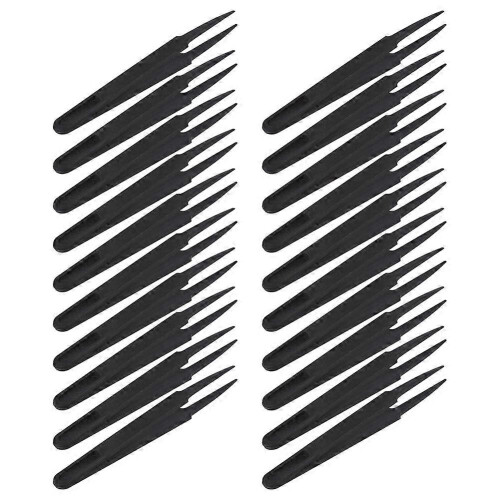 10X Black Plastic Anti-Static Tweezers Repair Tool