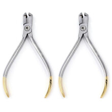 2X Long Handle Dental Orthodontic Wire Distal Cutting Pliers Insertion Cutting Instrument Dental Cutting Pliers