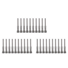 30 Pc Stainless Steel 1/4 Inch (6mm) Pen Wire Brush 532 with 1/8 Inch (3mm) Shank for Dremel and Compatible Rotary Tool