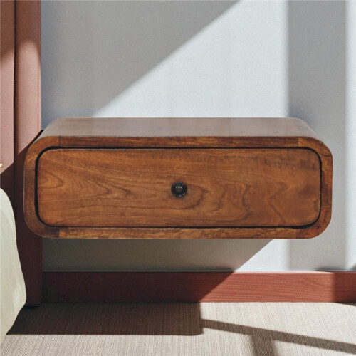 Dark Brown Walnut Nightstand, 32*45*15cm