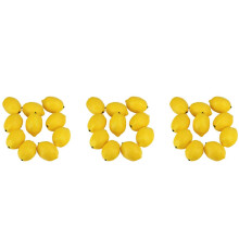 120 Pcs Artificial Lemons Fake Lemons Faux Lemons Fruits in Yellow 3 Inch Long x 2 Inch Wide
